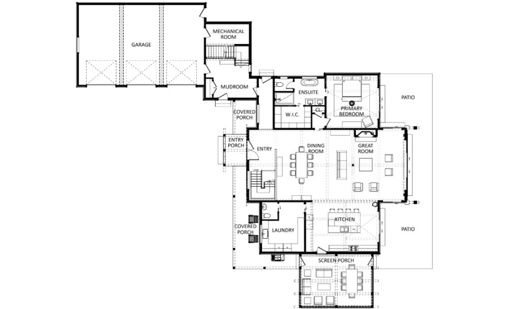 The Cedar Heights Main Floor Plan