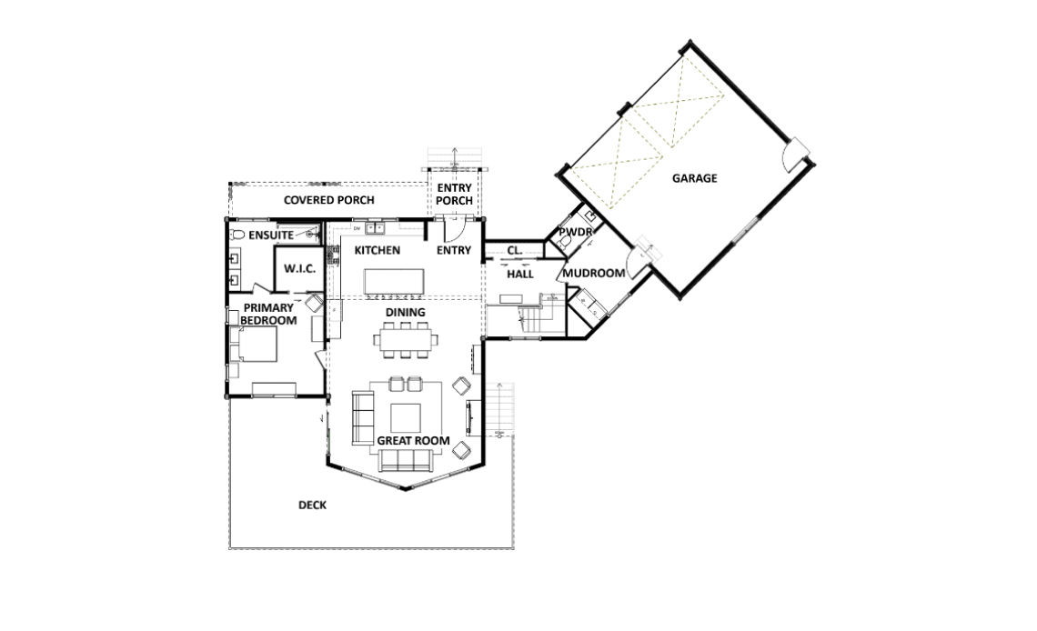 The Cliff Side Main Floor Plan