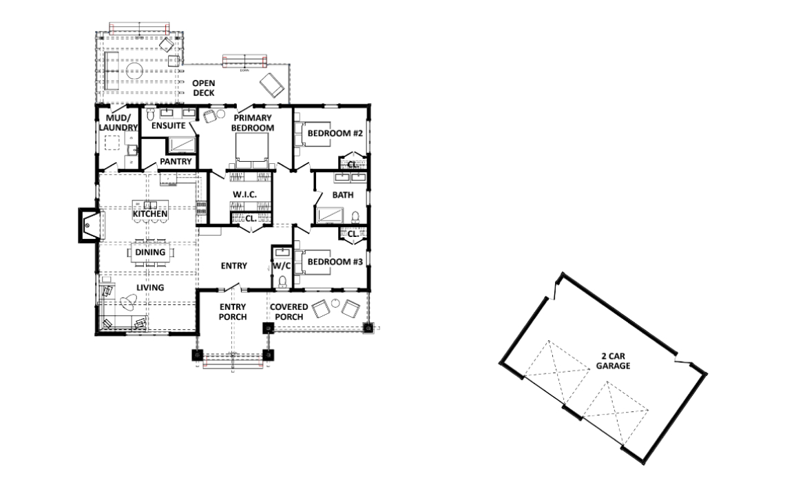 The Craftsman Main Floor Plan
